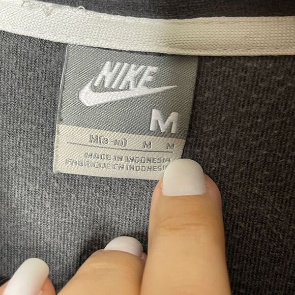 Nike Jacket Womens Medium Gray Full Zip Pockets Athletic Outdoor Y2K - Picture 5 of 11